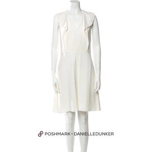 Chloé A-Line White Dress - Size 6 FR38 - Chloe